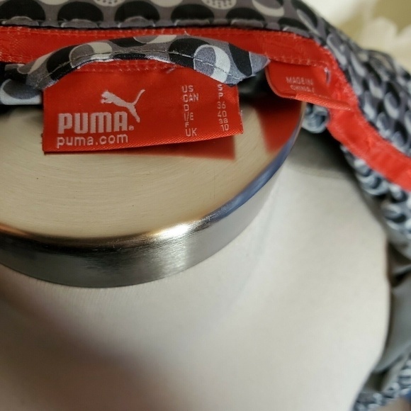 Puma Womens Windbreaker White/Black/Gray Jacket - Picture 7 of 7